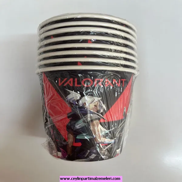 Valorant Temalı Karton Bardak